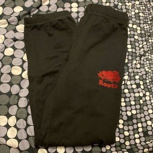 Roots Kids Black Sweatpants
